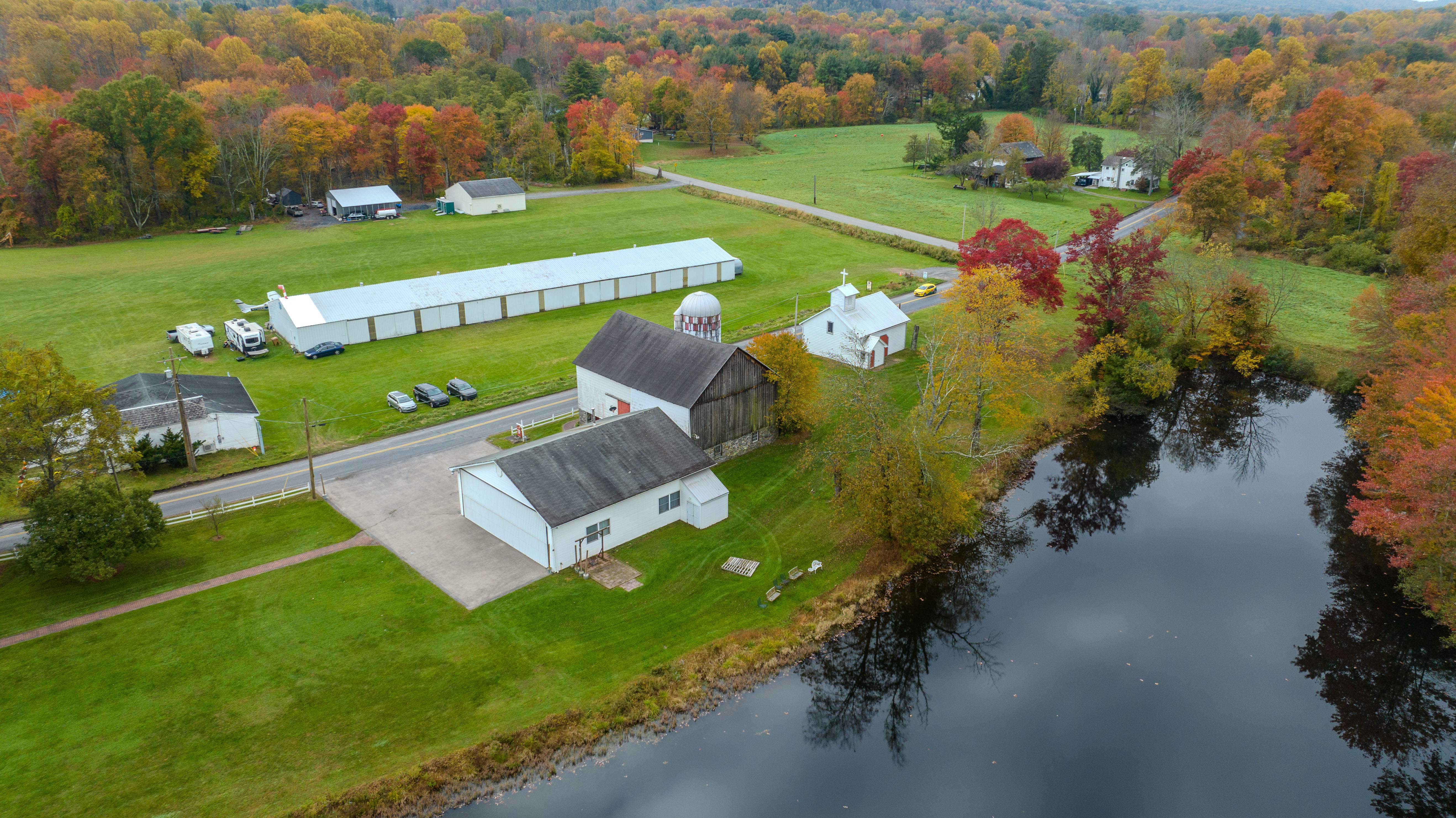 Private lake at Stone Lake Retreat