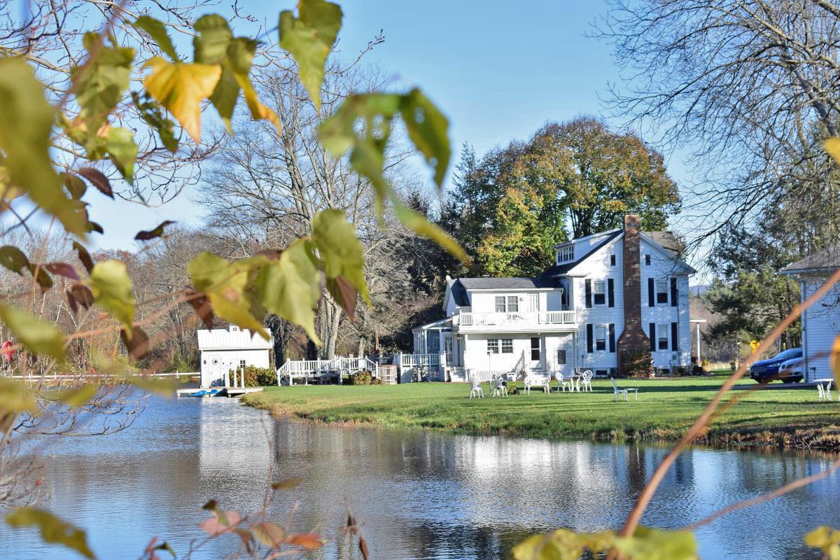 Stone Lake Retreat viewed from across the lake